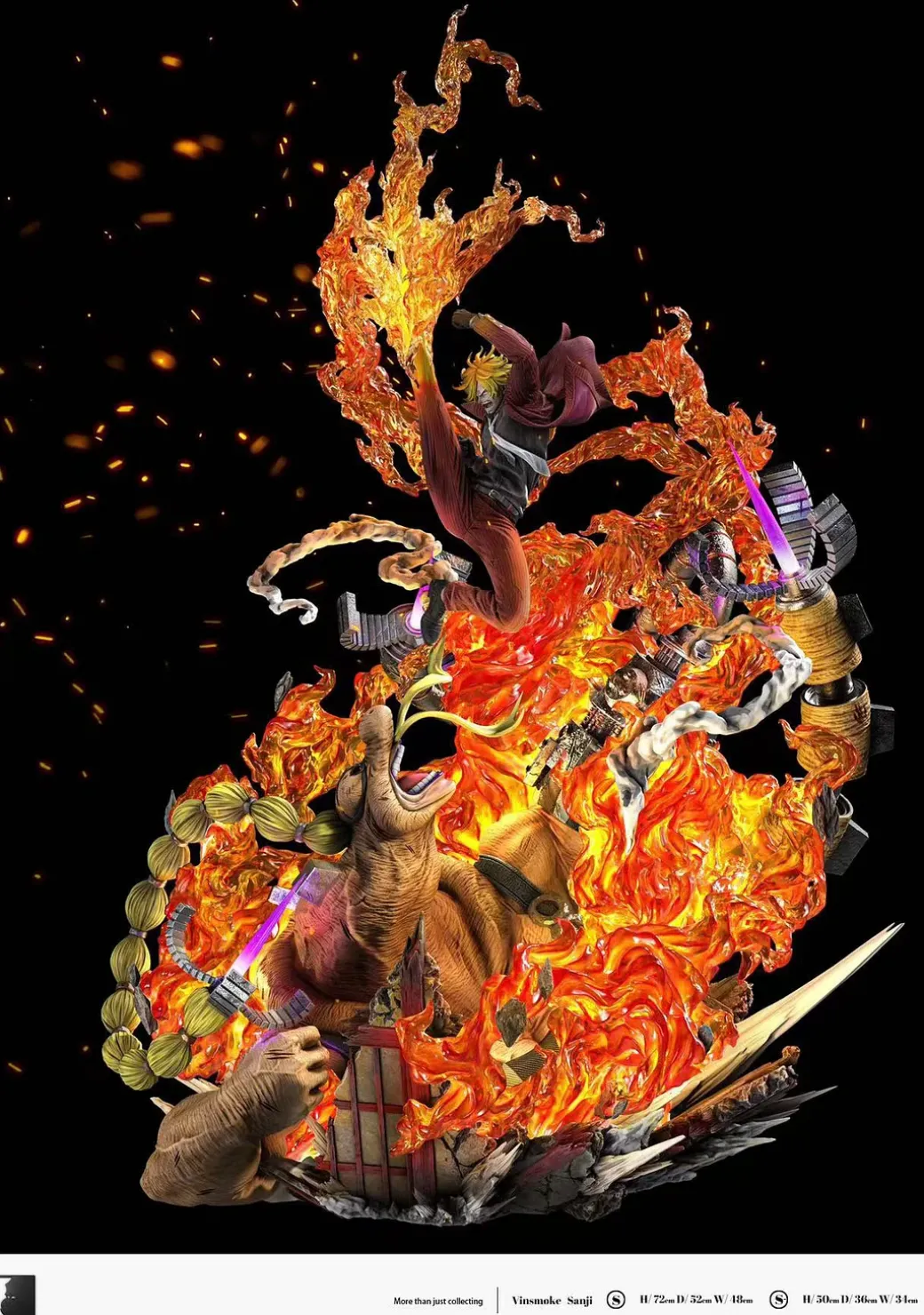 S- & S Scale Sanji with LED - ONE PIECE Resin Statue - LAST SLEEP Studios