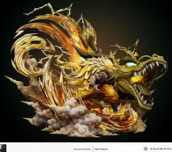 S Scale Dragon Fist Super Saiyan 3 Son Goku with LED - Dragon Ball Resin Statue - LAST SLEEP Studios