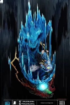 S- Scale Gogeta with LED - Dragon Ball Resin Statue - LAST SLEEP Studios