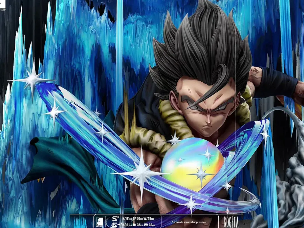 S- Scale Gogeta with LED - Dragon Ball Resin Statue - LAST SLEEP Studios