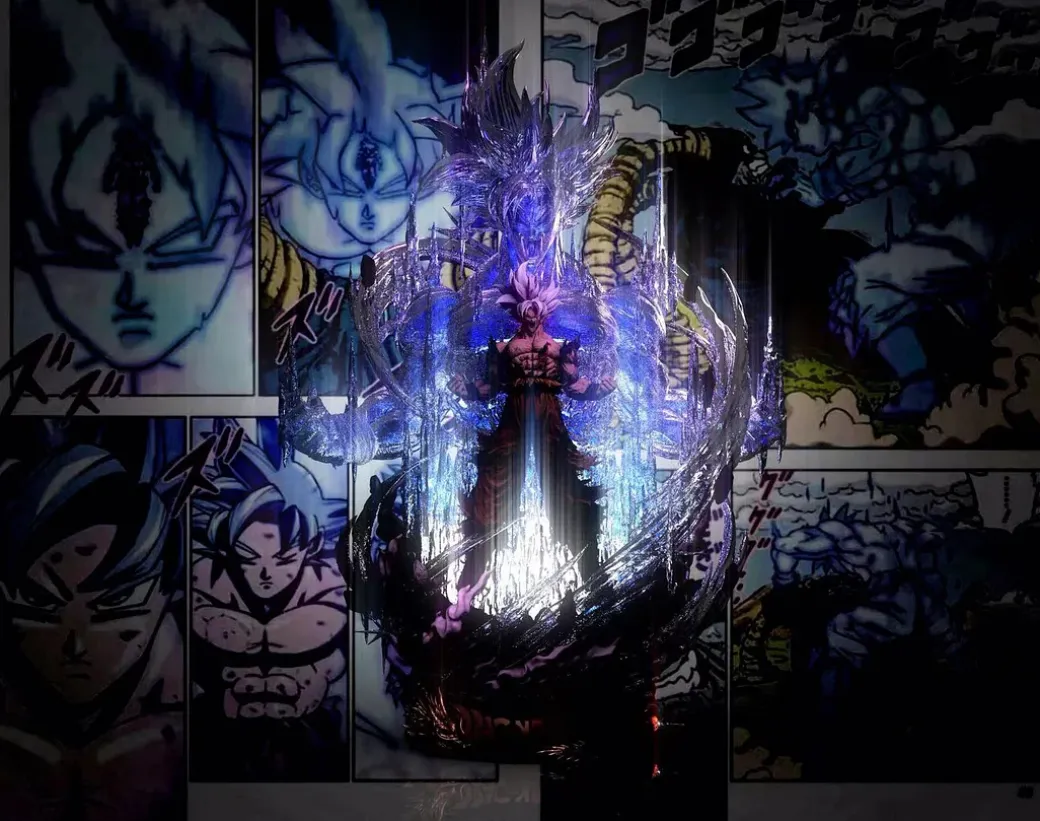 S Scale Susanoo Ultra Instinct Max Son Goku with LED - Dragon Ball Resin Statue - GOD Studio