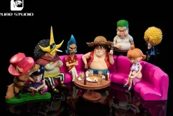 Sabaody Island Fake Straw Hat Crew - ONE PIECE Resin Statue - CUBE Studio