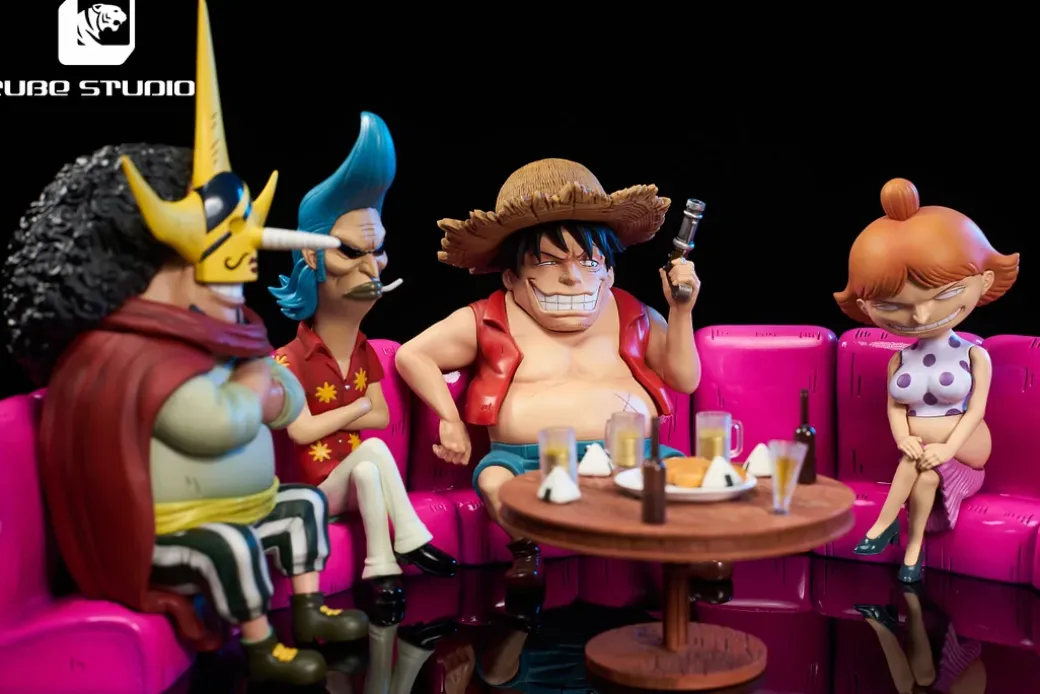 Sabaody Island Fake Straw Hat Crew - ONE PIECE Resin Statue - CUBE Studio