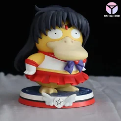 Sailor Mars/ Rei Hino Cosplay Psyduck - Sailor Moon Pokemon Resin Statue - YAYA Studios