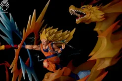 Saitama vs Son Goku - One Punch-Man Dragon Ball Resin Statue - YinJi Studio