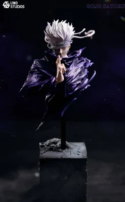 Satoru Gojo & Satoru Gojo Bust Statue - Jujutsu Kaisen Resin Statue - UNO Studio