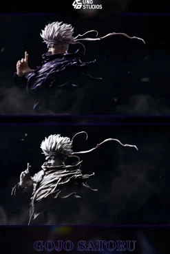 Satoru Gojo & Satoru Gojo Bust Statue - Jujutsu Kaisen Resin Statue - UNO Studio