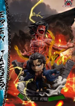 SD Scale Eren Yeager with LED - Attack On Titan Resin Statue - Jump Building Studios