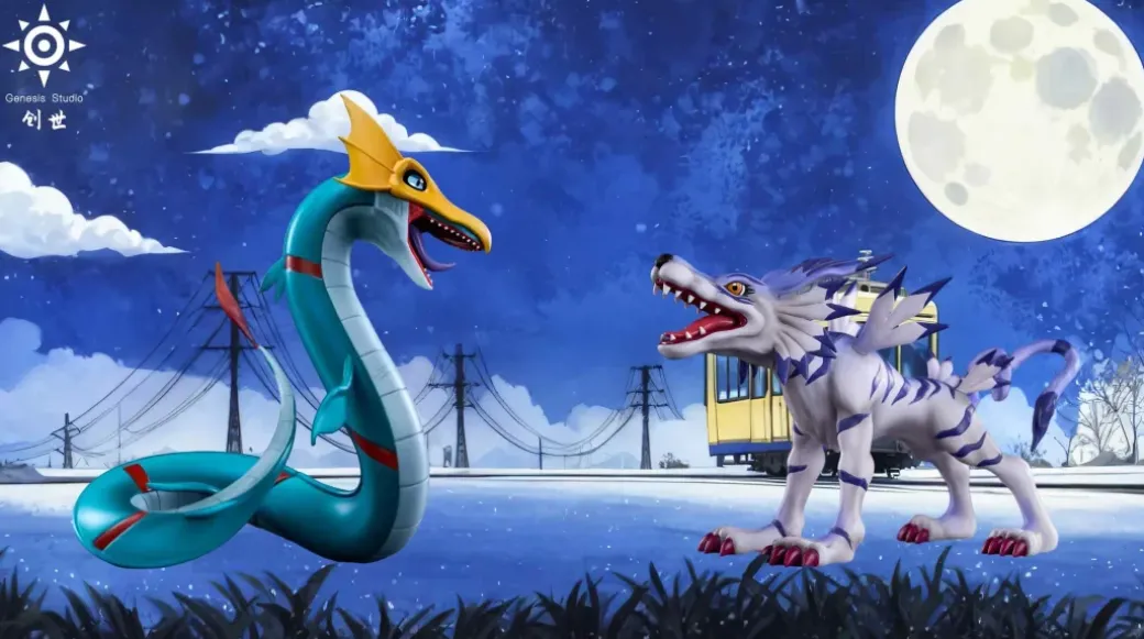 Seadramon - Digimon Statue - Genesis-Studio