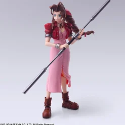 Second Edition Bring Arts Series Movable Aerith Gainsborough - (FF7) Final Fantasy VII Official Statue - Square Enix