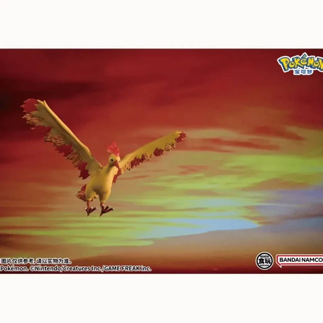 Second Edition Scale World Kanto Region Legendary Birds - Pokemon Official Statue - BANDAI SHOKUGAN