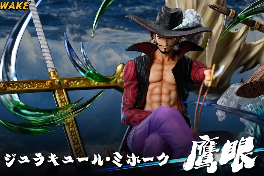 Seven Warlords of the Sea Series 004 Sitting Dracule Mihawk - ONE PIECE Resin Statue - Wake Studio