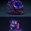 Shadow Ball Gengar & Will-O-Wisp Gengar with LED - Pokemon Resin Statue - sun Studio