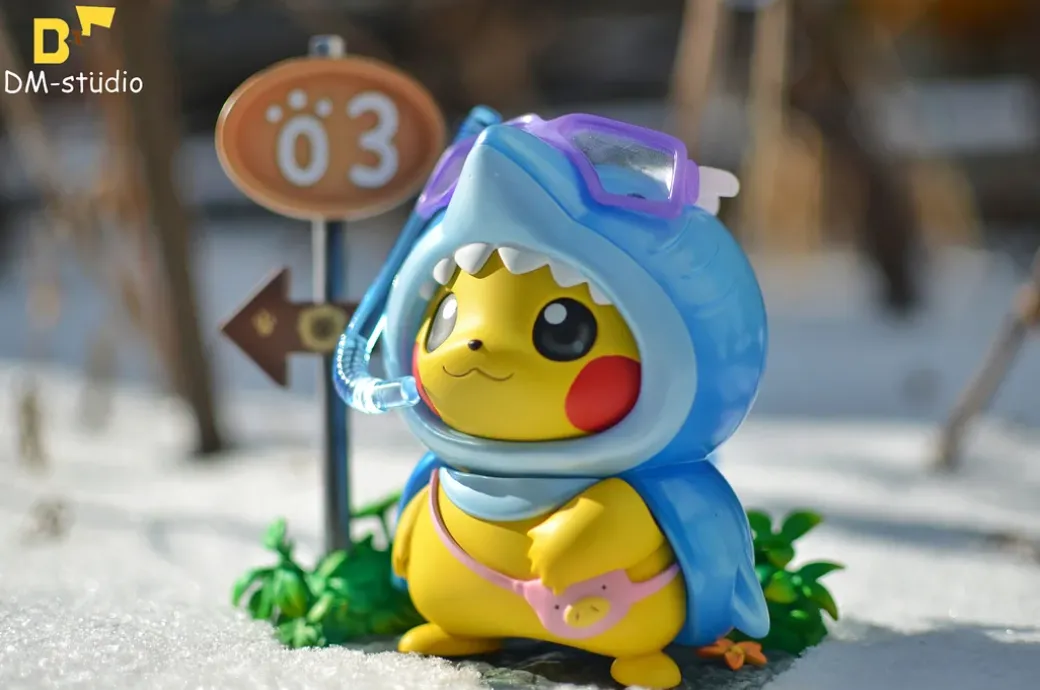 Shark Cosplay Pikachu - Pokemon Resin Statue - DM Studios