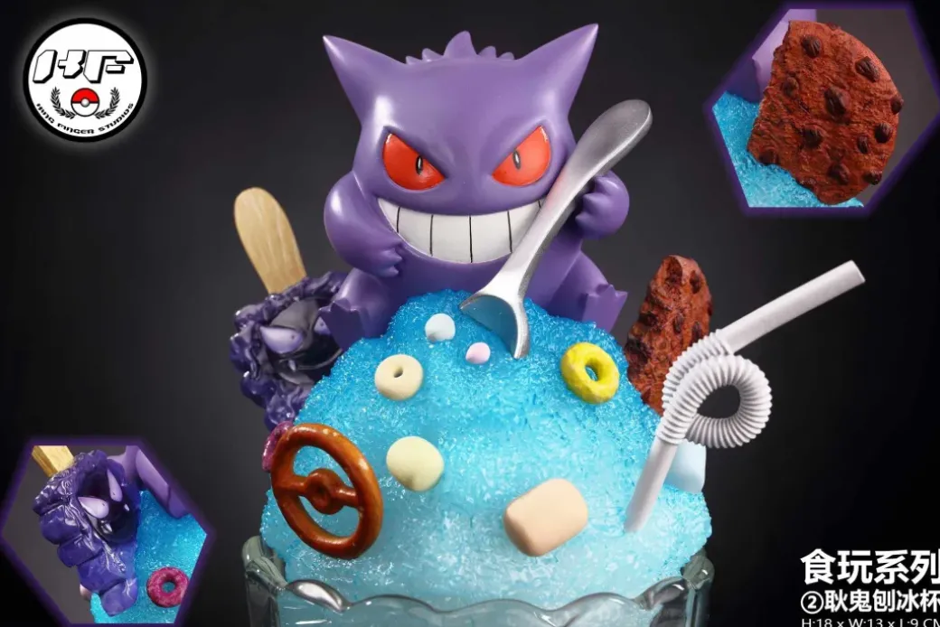 Shaved Ice Cup Ver. Gengar - Pokemon Resin Statue - King Finger Studios