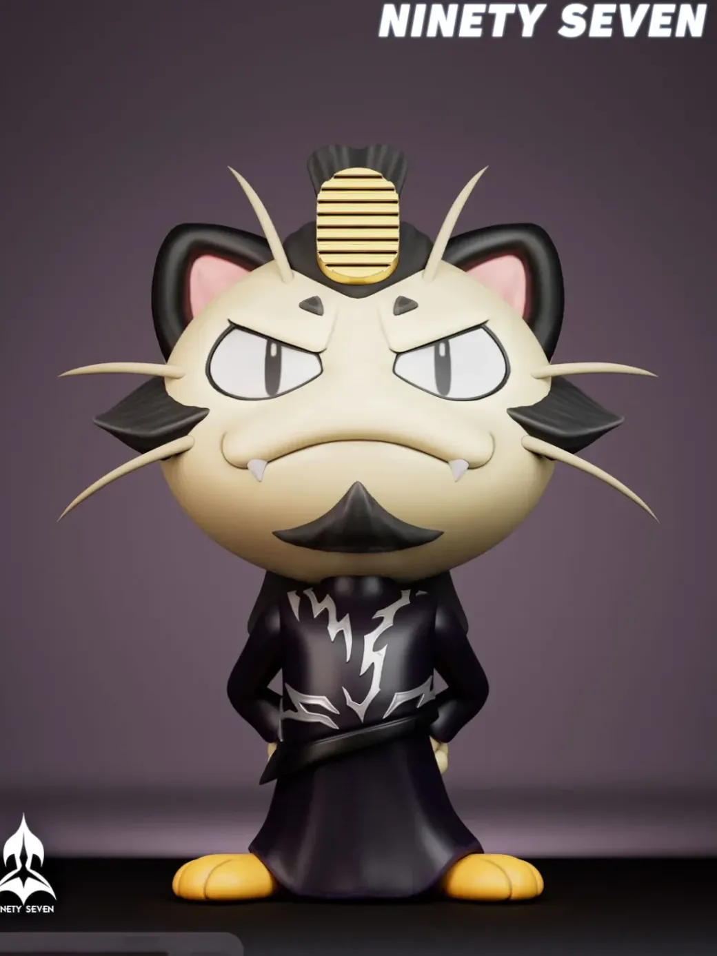 Shen Gongbao Cosplay Meowth - Ne Zha Pokemon Resin Statue - NINETY SEVEN Studio
