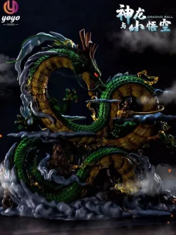 Shenron & Little Son Goku with LED - Dragon Ball Resin Statue - YOYO-Studios