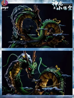 Shenron & Little Son Goku with LED - Dragon Ball Resin Statue - YOYO-Studios