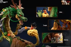 Shenron & Son Goku with LED - Dragon Ball Resin Statue - Blue Dragon Studio
