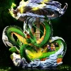 Shenron & Son Goku with LED - Dragon Ball Resin Statue - MX Studios