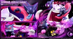Shiny Colour Gigantamax Gengar with LED - Pokemon Resin Statue - Crescent-Studios