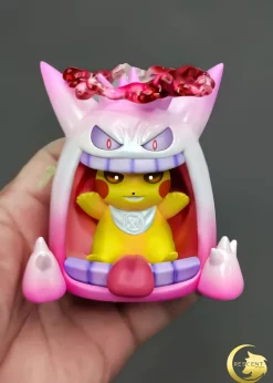 Shiny Colour Gigantamax Gengar with LED - Pokemon Resin Statue - Crescent-Studios