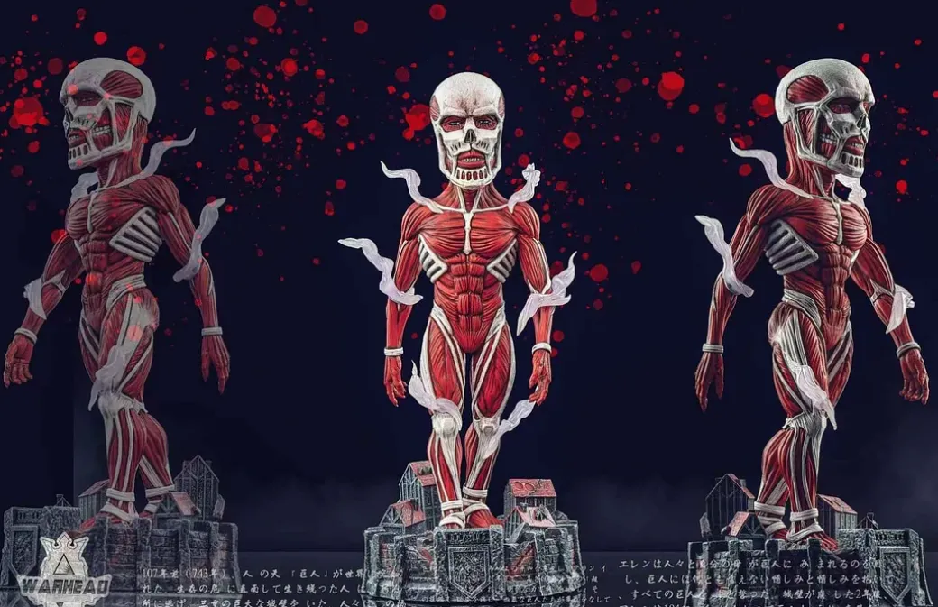 Side Story Colossus Titan Armin Arlert - Attack On Titan Resin Statue - Warhead Studios