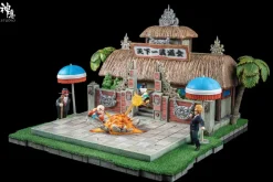 Silhouette Moment Series First Battle of Chiaotzu & Krillin - Dragon Ball Resin Statue - ShenYin Studio