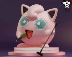 Singing Jigglypuff with LED - Pokemon Resin Statue - Super Studios