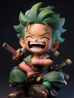 Sitting Chibi Ver. Monkey D. Luffy - ONE PIECE Resin Statue - CR-Studio