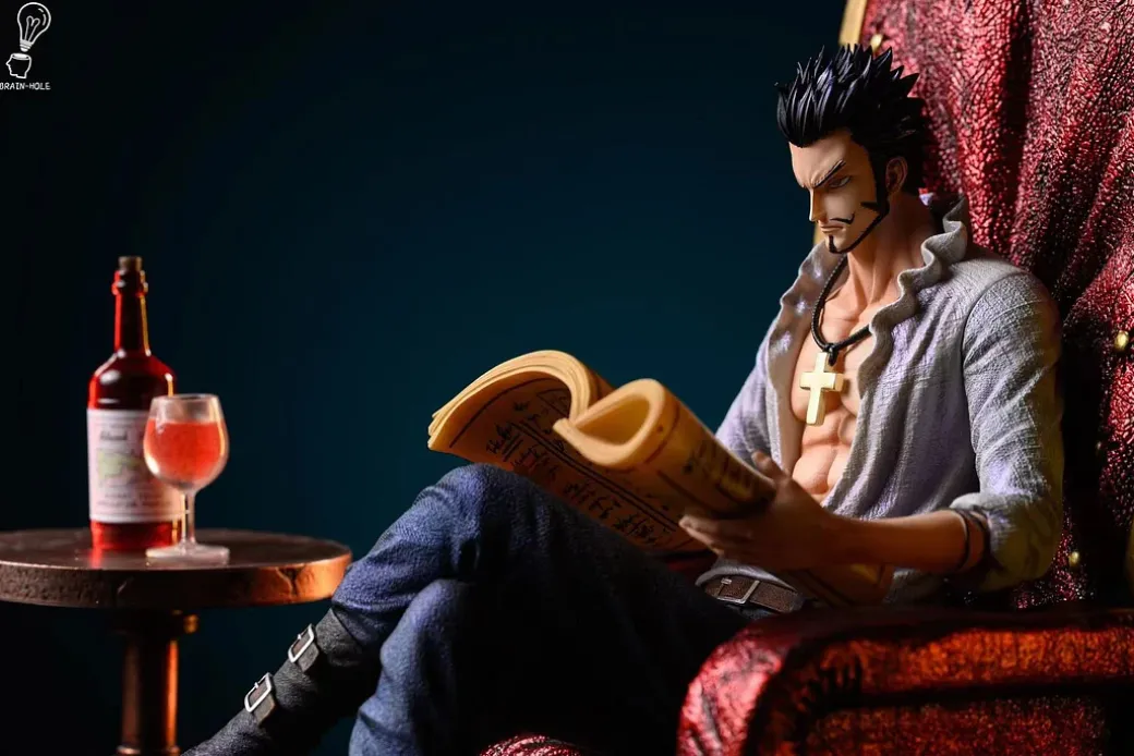 Sitting Dracule Mihawk - ONE PIECE Resin Statue - Brain Hole Studio