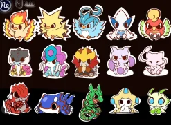 Sitting In A Row Set 2 - Pokemon Resin Statue - N2 Studios