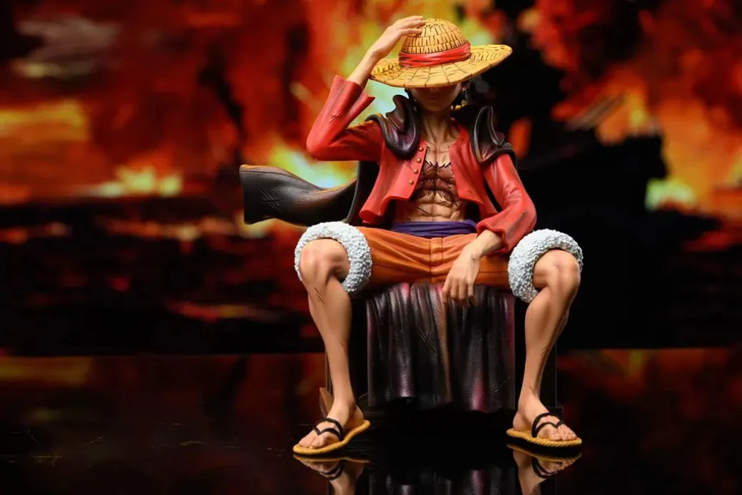 Sitting Monkey D. Luffy - ONE PIECE Resin Statue - Dream Box Studio