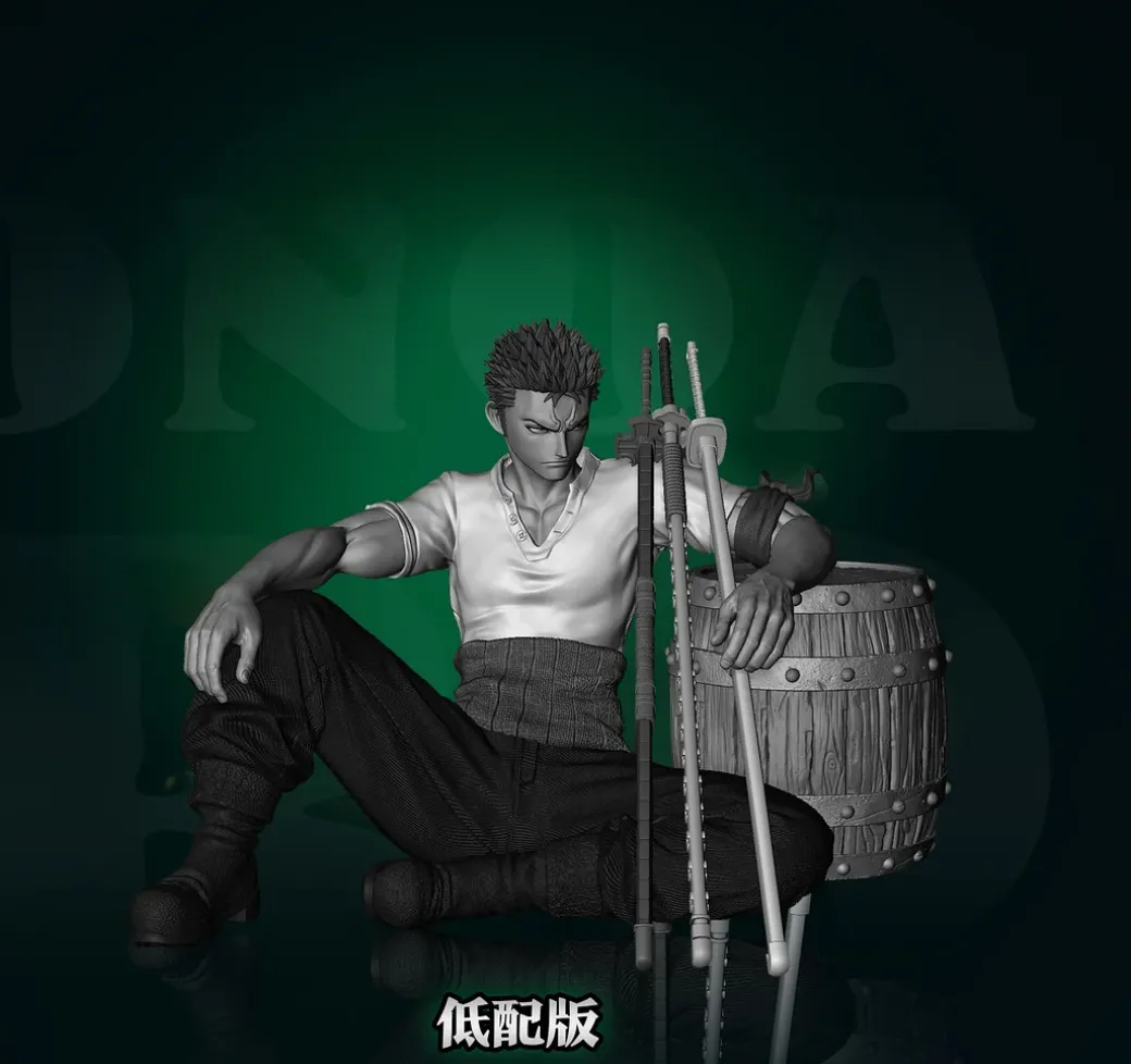 Sitting Roronoa Zoro - ONE PIECE Resin Statue - TianChen Studio