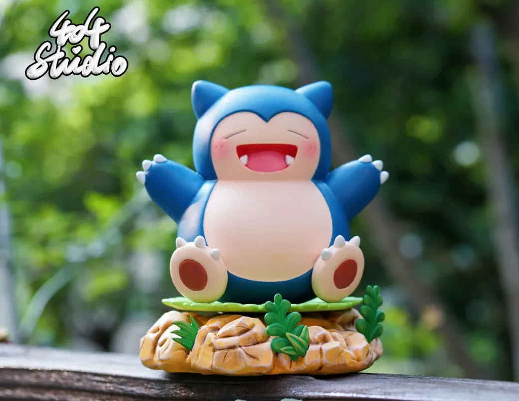 Sitting Series 002 Snorlax - Pokemon Resin Statue - 404 Studios