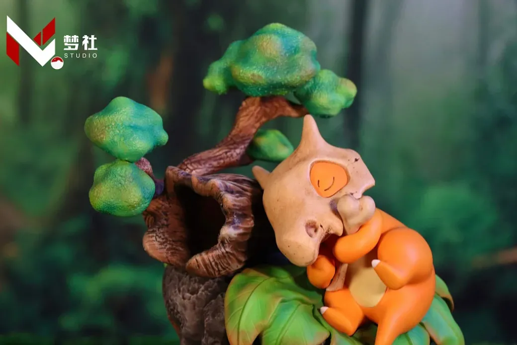 Sleeping Cubone - Pokemon Statue - MengShe Studio
