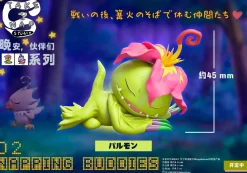 Sleeping Palmon & Biyomon - Digimon Resin Statue - Take A Nap Studio