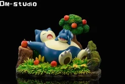 Sleeping Series 010 Snorlax Family - Pokemon Resin Statue - DM Studios