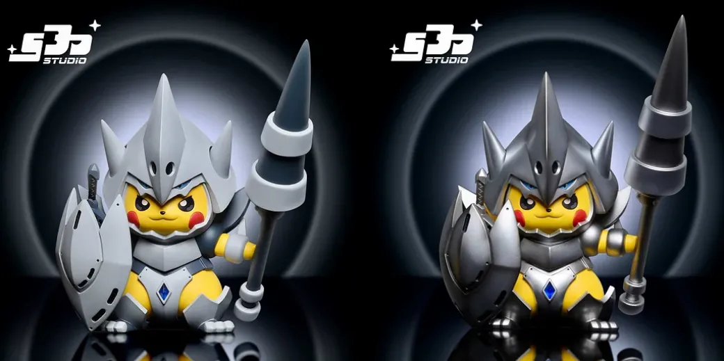 Small & Big Scale Aggron Cosplay Pikachu - Pokemon Resin Statue - SJD Studio