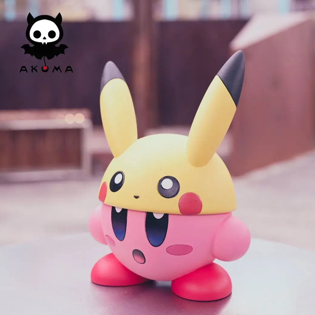 Small & Big Scale Beam & Pikachu Cosplay Kirby - Kirby Pokemon Resin Statue - Akuma Studio