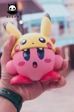 Small & Big Scale Beam & Pikachu Cosplay Kirby - Kirby Pokemon Resin Statue - Akuma Studio