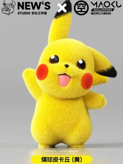 Small & Big Scale Coalball Pikachu - Pokemon Resin Statue - New's Studio