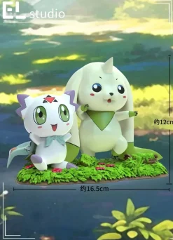 Small & Big Scale Culumon & Terriermon - Digimon Resin Statue - EL Studio