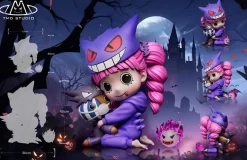 Small & Big Scale Cutie Series 001 Gengar Cosplay Perona - Pokemon ONE PIECE Resin Statue - TMD Studio