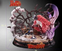 Small & Big Scale Dressrosa Arc Luffy Vs Doflamingo Fight Scene Cosplay Tom and Jerry - Tom and Jerry ONE PIECE Resin Statue - MIX Studios