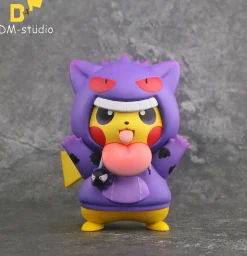 Small & Big Scale Gengar Hoodie Cosplay Pikachu - Pokemon Resin Statue - DM Studios