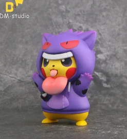 Small & Big Scale Gengar Hoodie Cosplay Pikachu - Pokemon Resin Statue - DM Studios