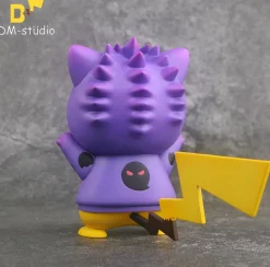 Small & Big Scale Gengar Hoodie Cosplay Pikachu - Pokemon Resin Statue - DM Studios