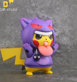 Small & Big Scale Gengar Hoodie Cosplay Pikachu - Pokemon Resin Statue - DM Studios