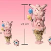 Small & Big Scale Ice Cream Clefairy & Clefable & Jigglypuff - Pokemon Resin Statue - Poker-Studios